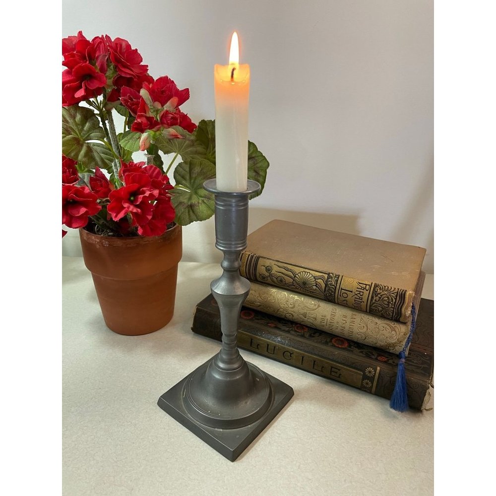 Vintage Danish Pewter CANDLESTICK 7.5" Made in Denmark